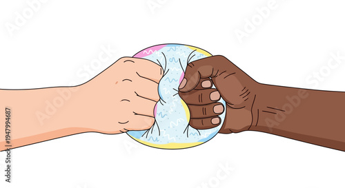 Diverse team members sharing the burden of corporate pressure and stress management in a high-growth agency environment