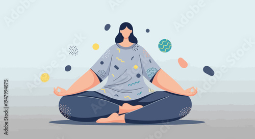 Modern professional prioritizing mental wellness and mindfulness to achieve peak productivity in a high-pressure corporate environment