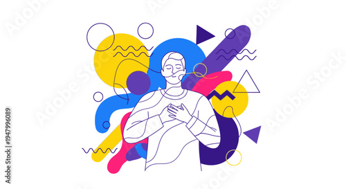 Modern Corporate Professional Practicing Mindfulness and Emotional Intelligence to Enhance Workplace Culture and Well-being