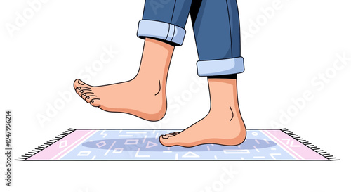 Modern WFH employee wellness concept illustrating work-life balance and the comfort of a remote professional home office environment