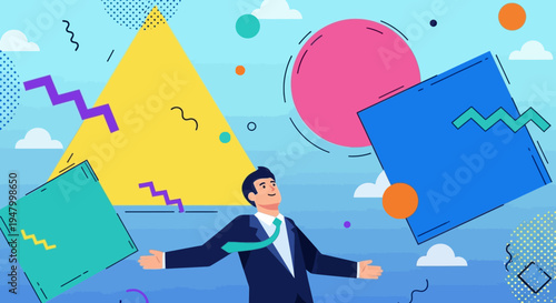 Visionary business leader orchestrating complex creative strategy and innovative marketing solutions in a dynamic corporate environment