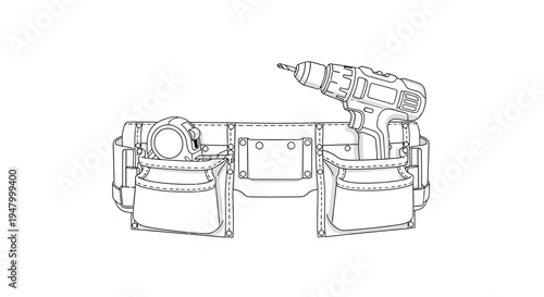 Tool Belt with Drill