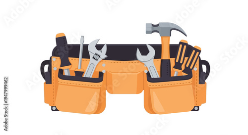 Tool Belt with Various Tools