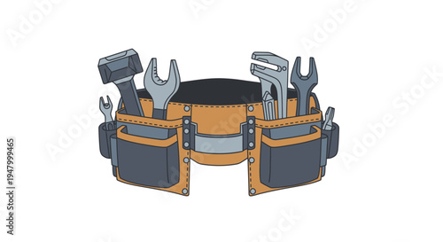 Tool Belt with Wrenches and Pockets