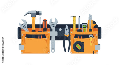 Tool Belt With Various Tools