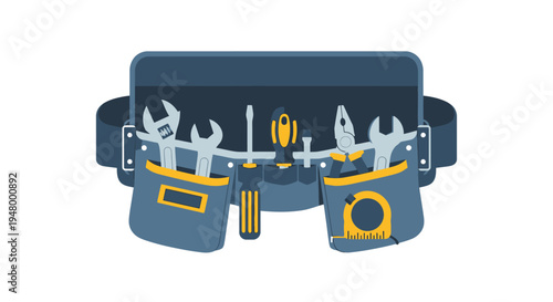 Tool Belt with Various Tools