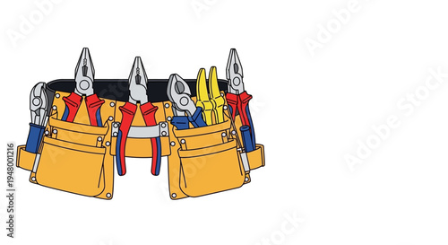 Tool Belt with Various Tools