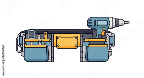 Cutaway View of Cordless Drill