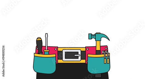 Tool Belt With Various Tools