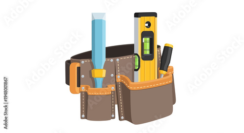 Brown Leather Tool Pouch