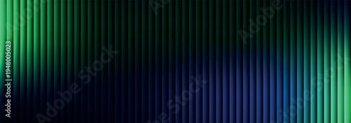 Abstract background featuring vertical stripes with flowing green and blue light