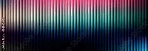 Multi color gradient on vertical line pattern with bright highlights