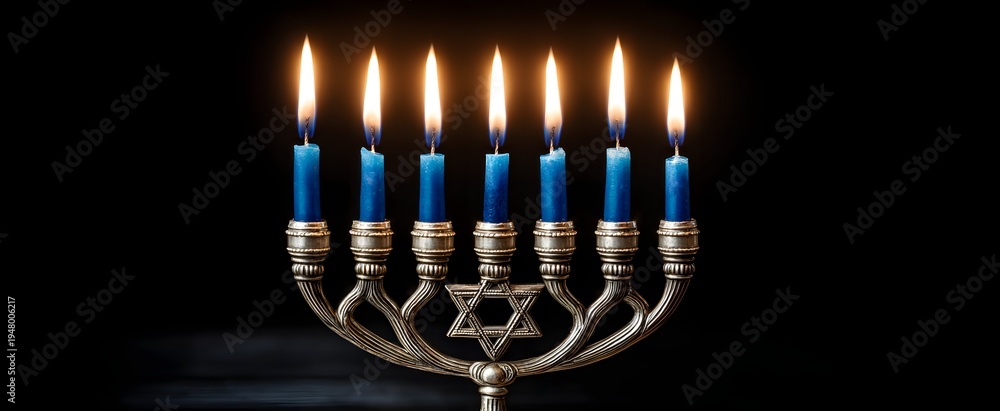 Obraz premium Hanukkah festivities celebrate illuminating traditions that shine brightly throughout the event.