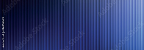 Blue abstract vertical stripes background with deep navy gradient art