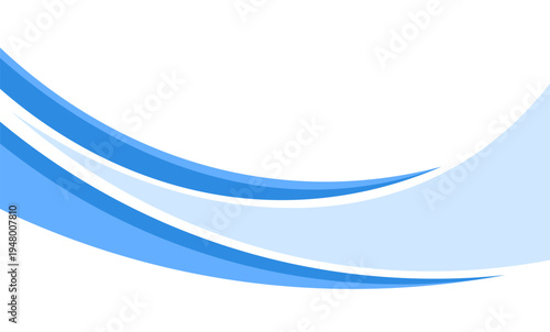 Blue wavy abstract card poster template border backdrop decoration illustration background