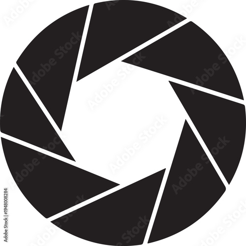 Camera shutter icon vector