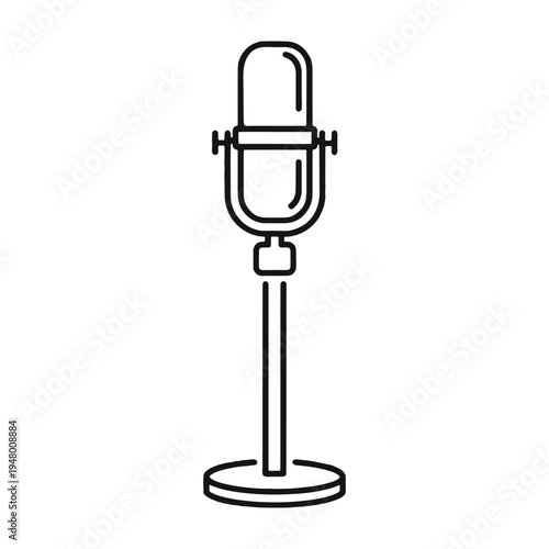 Vintage Microphone Icon