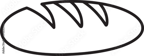 Vector illustration of a sliced bread icon
