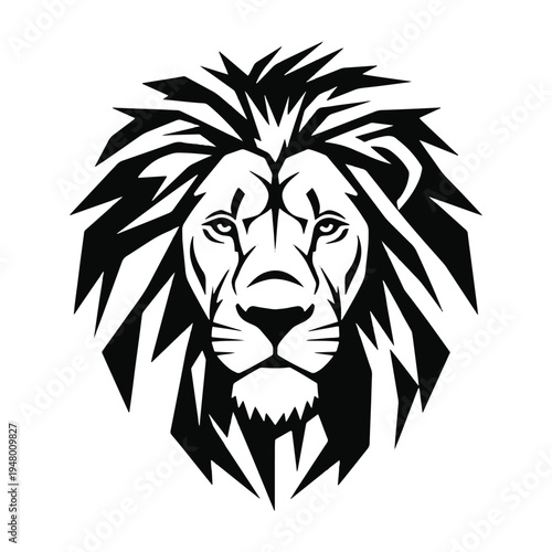 Lion Head Vector Graphic