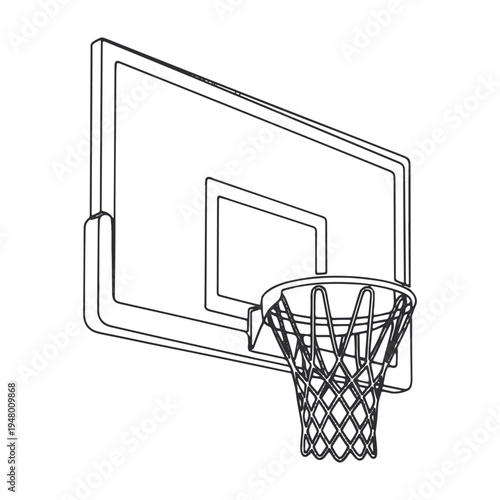 Basketball Hoop Backboard SVG