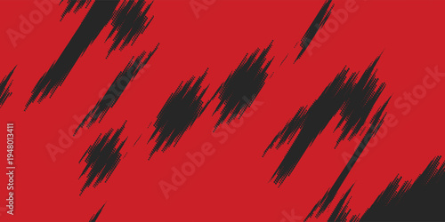 Dynamic black and red grunge halftone abstract background with diagonal brush stroke texture, modern edgy design suitable for sports posters, gaming banners, racing themes, digital ads, n high-energy.
