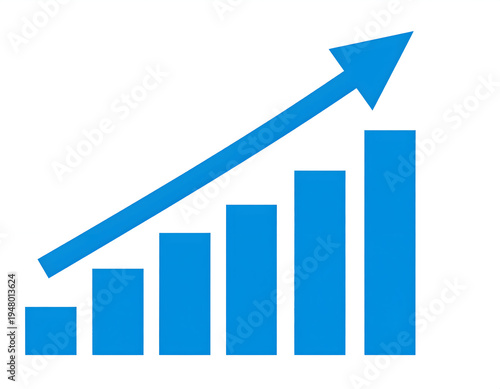 Blue business growth chart with rising arrow representing success, financial progress, and positive performance. Clean modern icon perfect for analytics, statistics, investment, and economic growth co Free Download Blue business growth chart with rising arrow representing success, financial progress, and positive performance. Clean modern icon perfect for analytics, statistics, investment, and economic growth co - GFXLoad