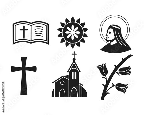 Christian religious symbols and icons