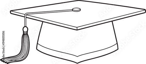 Vector graduation cap icon