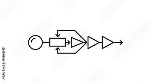 Abstract Flow Diagram: Process, Stages, and Progression