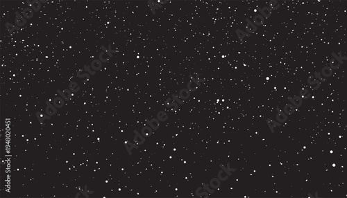 Realistic snowfall, fine small white powder snow specks vector background.