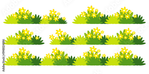green grass illustration, sustainable grass nature, grass design in flat style	