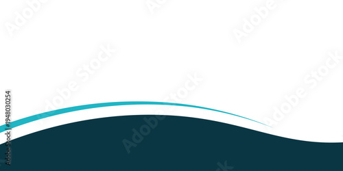 Smooth Cyan and Navy Blue Gradient Graphic for Web
