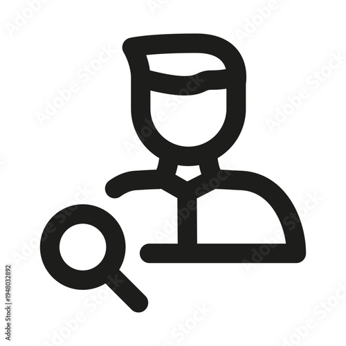 Payroll and Money Calculation Line Icon. Professional minimalist symbol designed as a premium vector line icon for financial management and salary processing