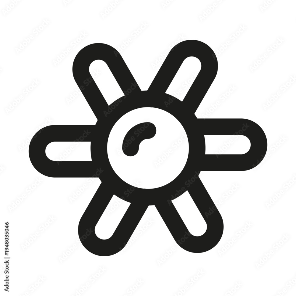 Fototapeta premium Flower Modern Line Icon. Professional minimal floral symbol with clean botanical shape designed as elegant vector line icon for pre