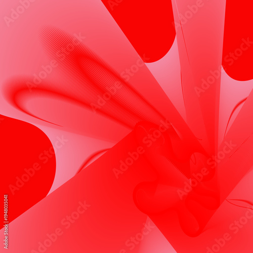 Minimalist red gradient wave background with copy space