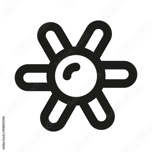 Flower Modern Line Icon. Professional minimal floral symbol with clean botanical shape designed as elegant vector line icon for pre