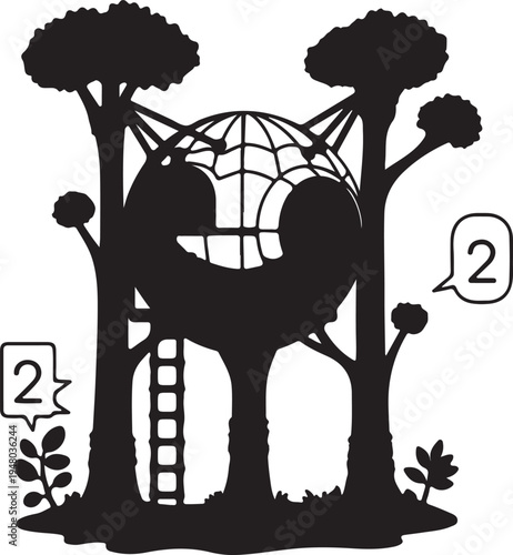 Basket line vector icons and signs. Wicker, Straw, Handled, Market, Fruit, Shopping, Store, Wire outline vector illustration set