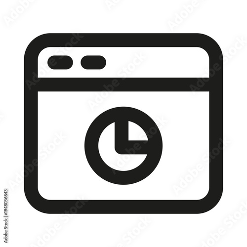 Browser history icon. Browser history modern professional line icon, minimal vector web symbol with clean outline style, unique internet navigation illustration