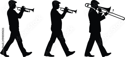 Black silhouettes of diverse medical professionals doctors and nurses with medical equipment isolated on white background for healthcare service concepts