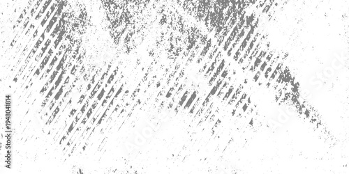 Abstract grunge texture background with diagonal scratch marks and distressed lines on a gray surface, rough worn metal or concrete texture, monochrome minimal design, high-detail scratches vector.