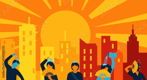 Diverse Group of People Standing Together.