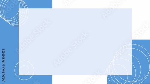 abstract blue background with white paper