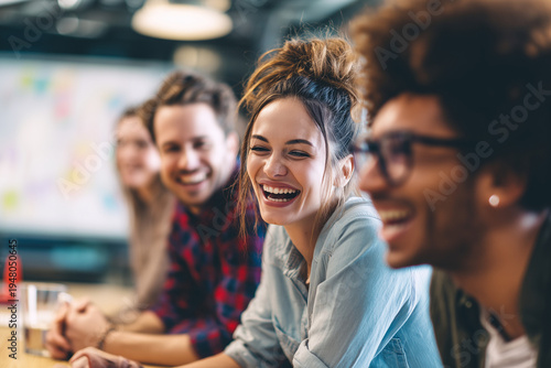 Young businesspeople meeting