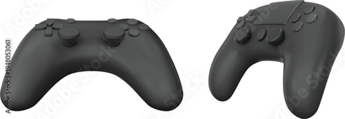 Professional game console joystick for electronic sports and gaming vector