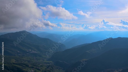 Wallpaper Mural 4K Aerial View of Yunnan Plateau Canyon and Mountain Ranges Torontodigital.ca