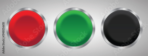 Red Green Black Control Buttons.