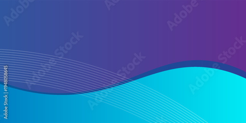 Abstract Purple and Blue Wave Background with Elegant Diagonal Lines. vector illustration