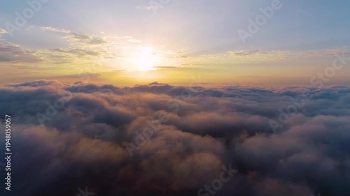 Wallpaper Mural Breathtaking Aerial Video of Majestic Sea of Clouds Torontodigital.ca