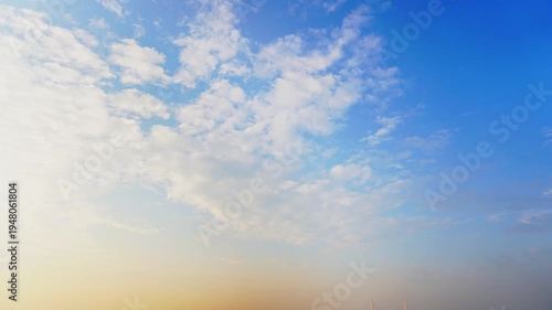 Wallpaper Mural Stunning 4K Time Lapse of Clear Blue Sky with Fluffy White Clouds Torontodigital.ca