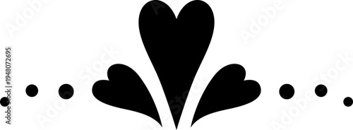 Divider Hearts Decorative